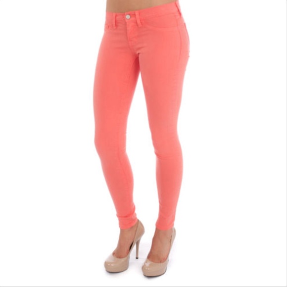 coral jeggings